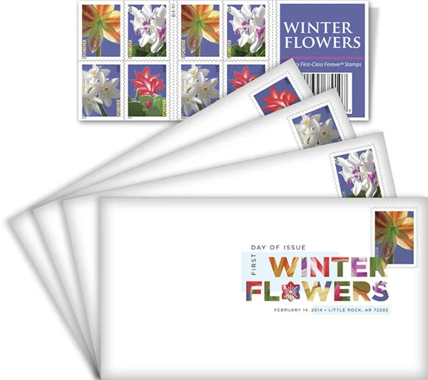 Winter Flowers Forever Stamps image 3