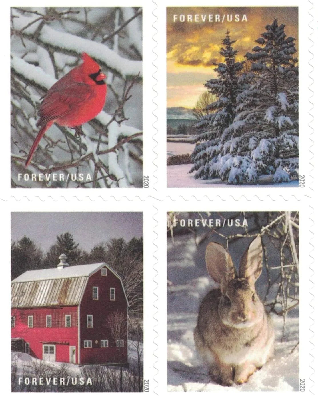 Winter Scenes Forever Stamps image 2