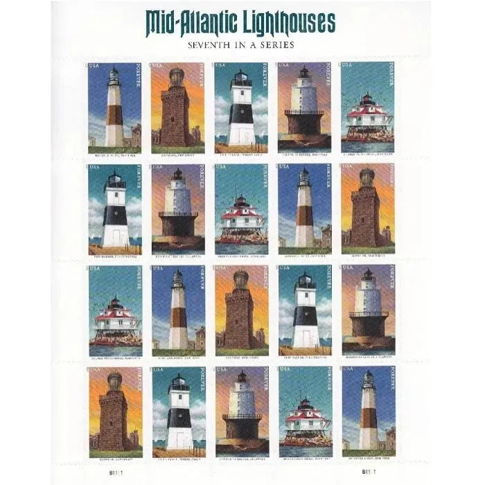 2021 Mid Atlantic Lighthouses Forever First Class Postage Stamps image 0