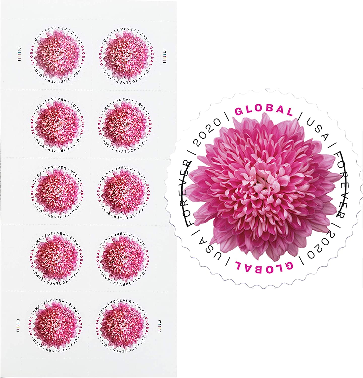 Global: Chrysanthemum Forever Stamps image 1