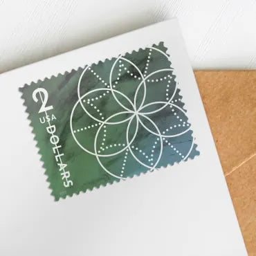 2022 $2 Floral Geometry Forever First Class Postage Stamp image 2