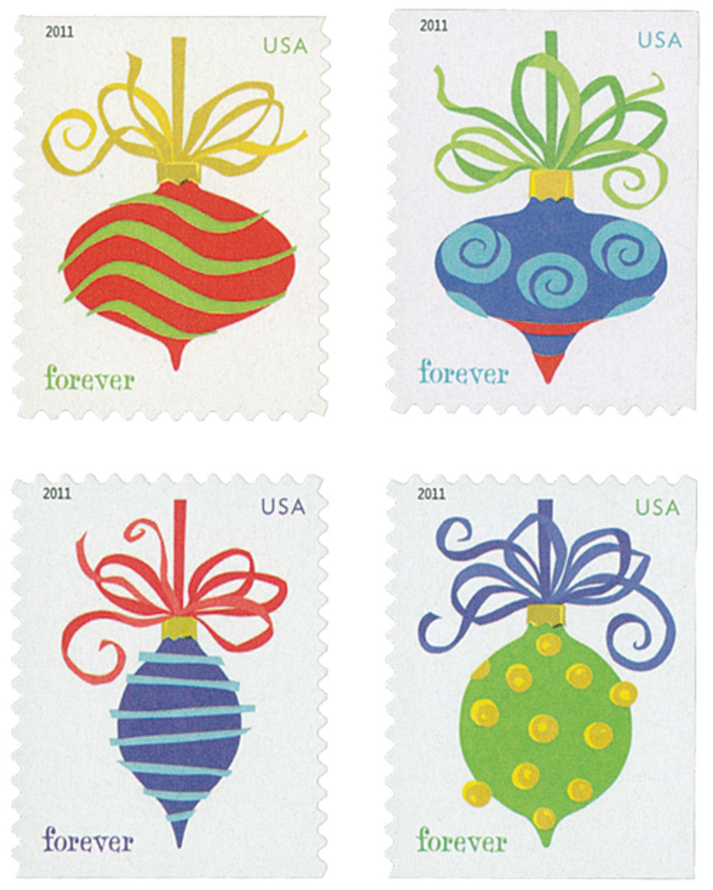 Holiday Baubles 2011 Forever Stamps image 0