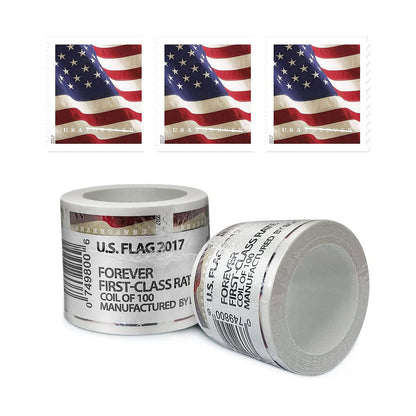 Highly Recommended: $149 for 10 Rolls(1000pcs) - 2017/2018/2019/2022 Flag image 1
