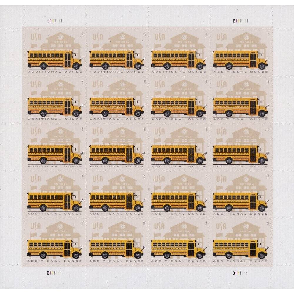 2023 School Bus forever stamps image 1