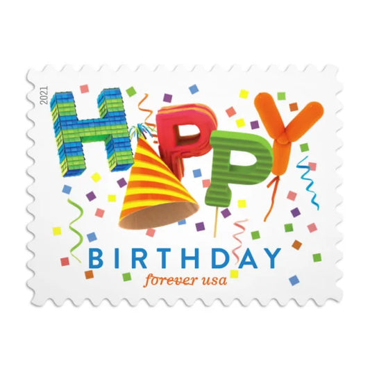 Happy Birthday Forever Stamps image 0