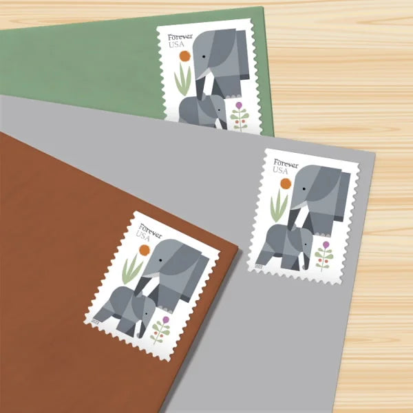 Elephants Forever Stamps image 2