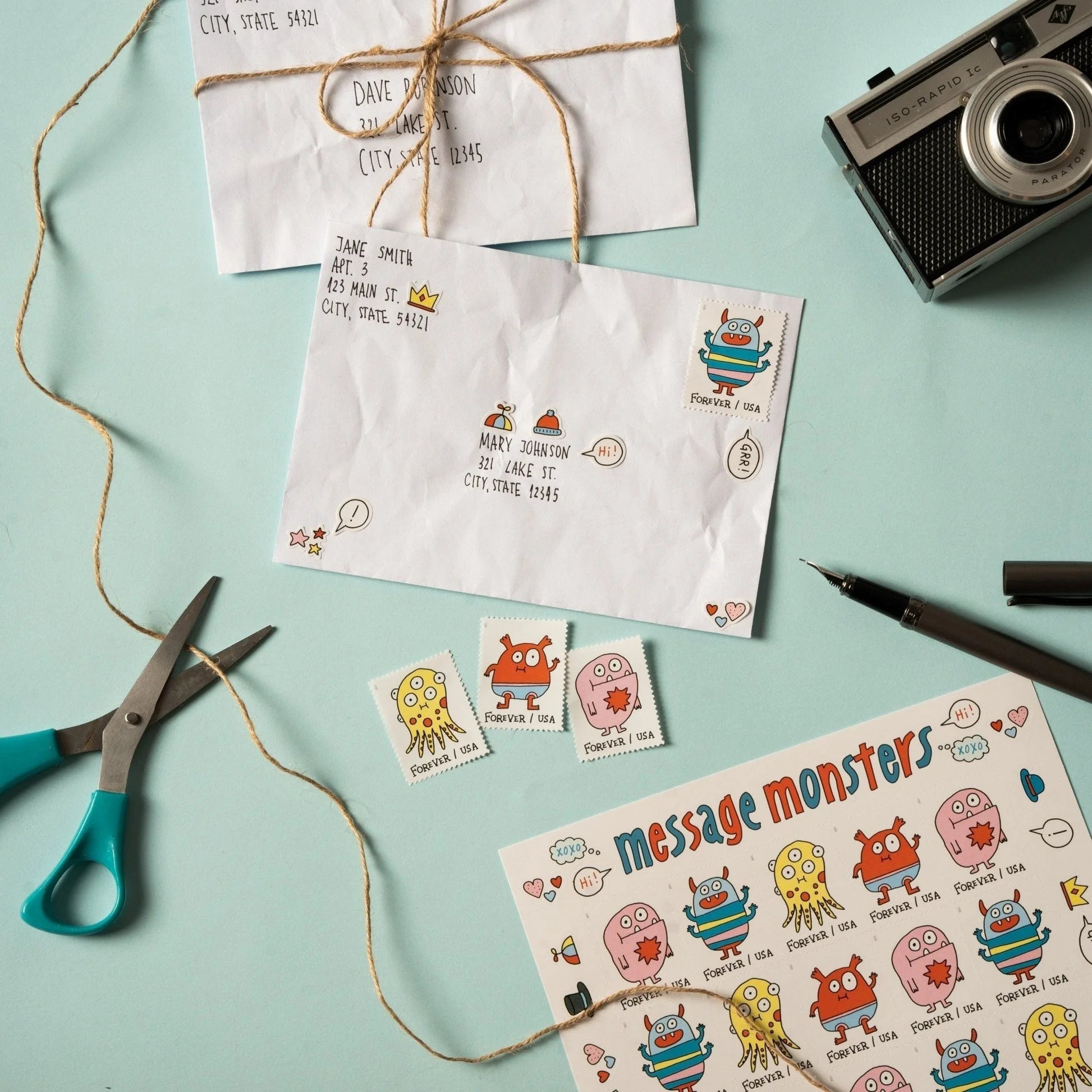 Message Monsters Forever Stamps image 1