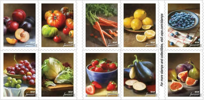 Fruits & Vegetables Forever Stamps image 1