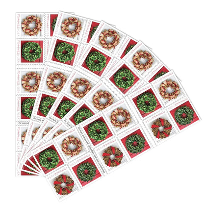 Holiday Wreaths Forever Stamps image 1