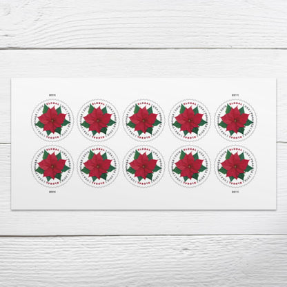 Global: Poinsettia Forever Stamps image 1