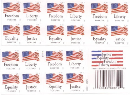 Special price: $519 for 250 Sheet/Booklet(5000pcs) –  Flag Forever Stamps