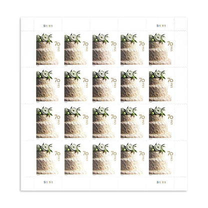 2014 Wedding Cake Stamp – 70¢  Celebration Postage Sheet