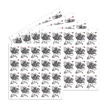 2015 Love Tulip Stamp – 70 Cent Vintage Floral Postage Sheet