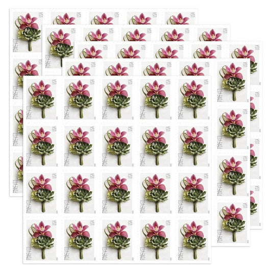 2020 Contemporary Boutonniere Forever Stamps – First-Class Postage Sheet