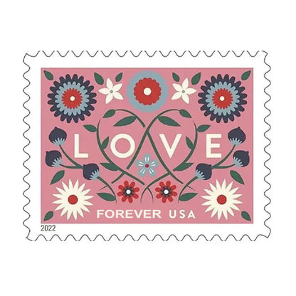 2022 Love Forever Stamps – First-Class Wedding Postage Sheet