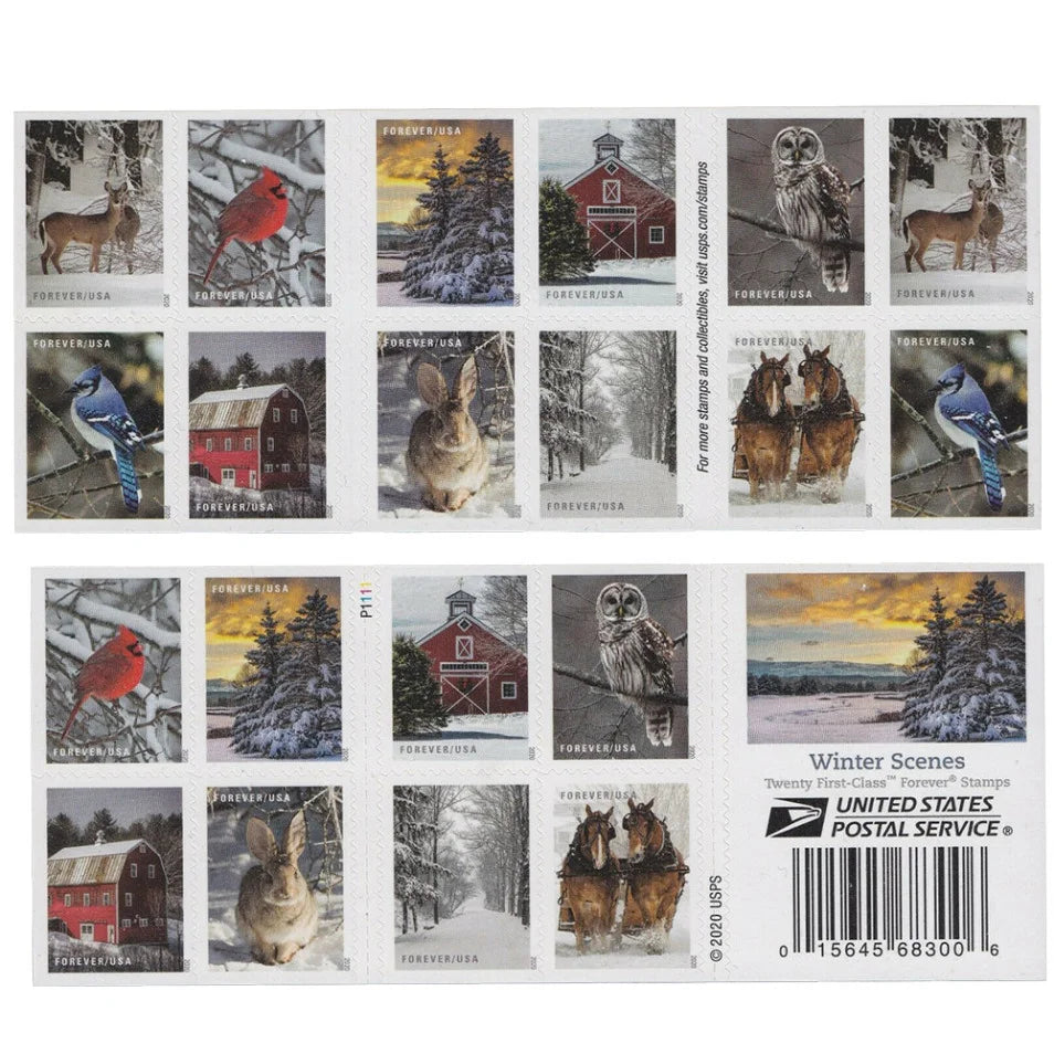 Winter Scenes Forever Stamps image 1