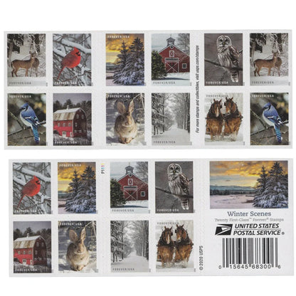Winter Scenes Forever Stamps image 1
