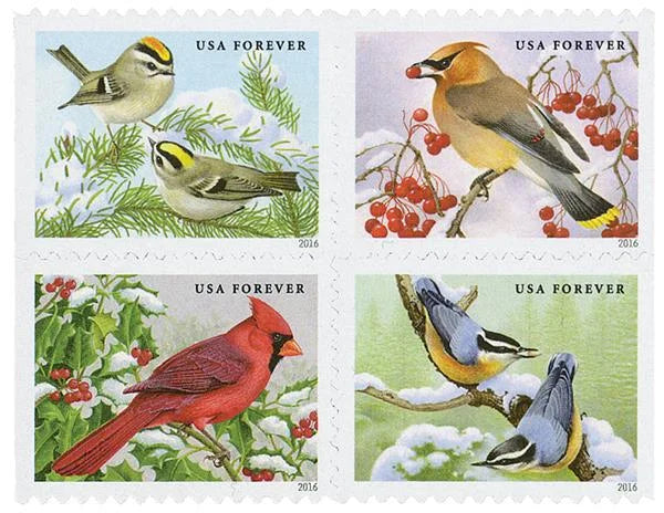 Songbirds in Snow Forever Stamps image 1