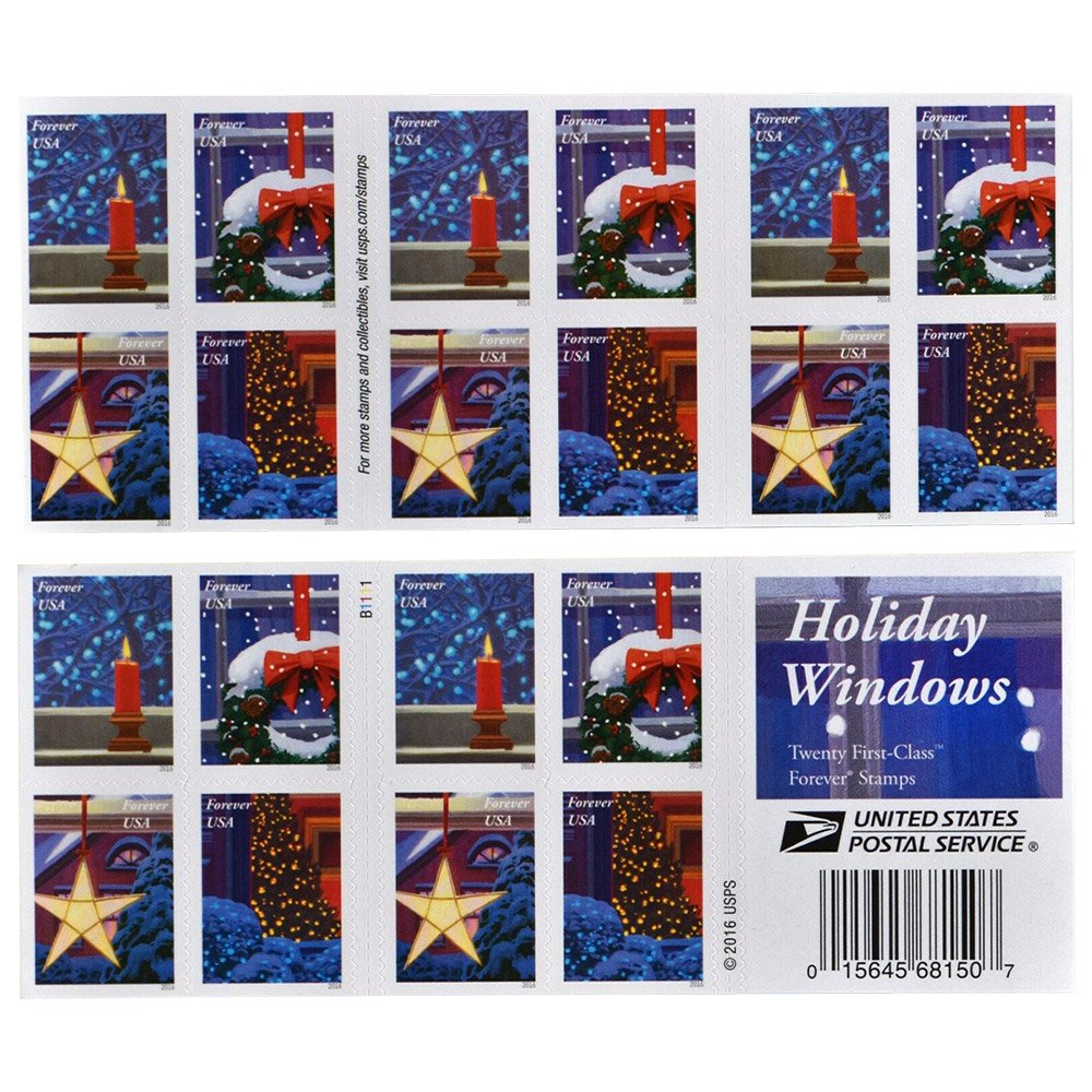 Holiday Windows Forever Stamps image 1