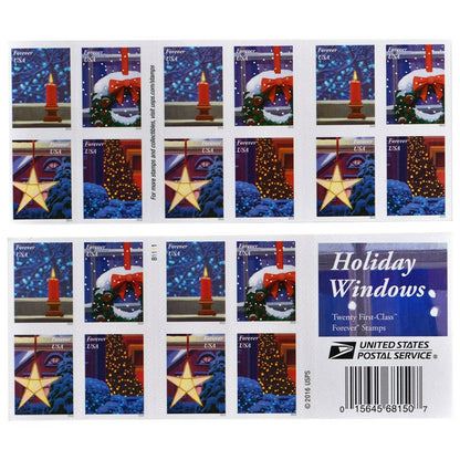 Holiday Windows Forever Stamps image 1