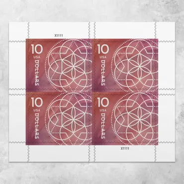 2023 $10 Floral Geometry Forever First Class Postage Stamp image 0