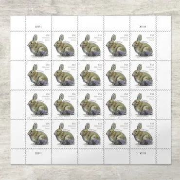 2021 Brush Rabbit Forever First Class Postage Stamps image 2
