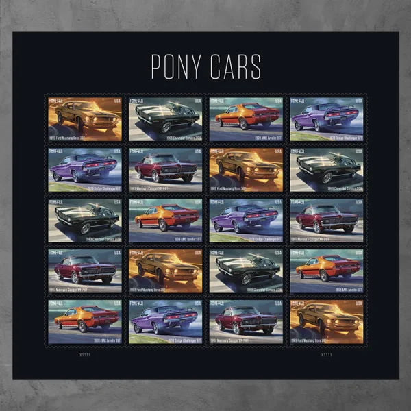 Pony Cars Forever Stamps image 3
