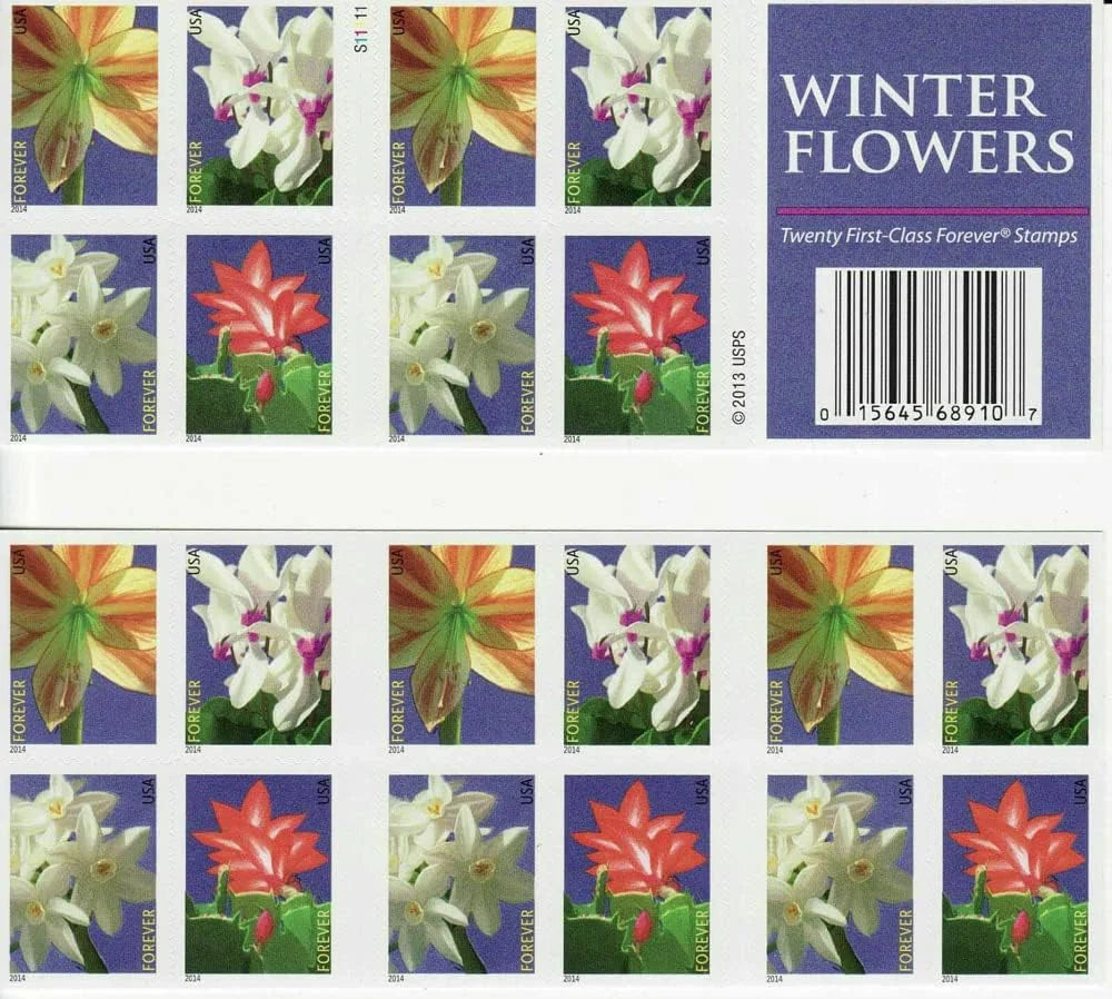 Winter Flowers Forever Stamps image 1