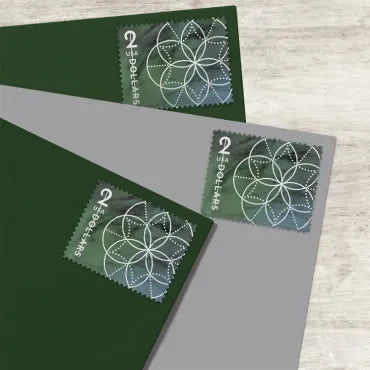2022 $2 Floral Geometry Forever First Class Postage Stamp image 1