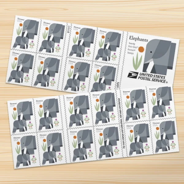 Elephants Forever Stamps image 3