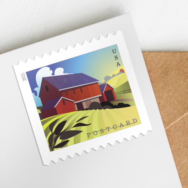 Barns Postcard Forever Stamps image 1