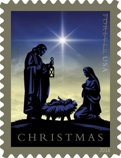Traditional Christmas: Nativity Forever Stamps image 0