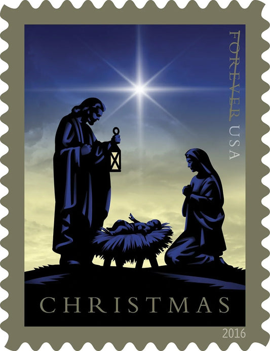 Traditional Christmas: Nativity Forever Stamps image 0