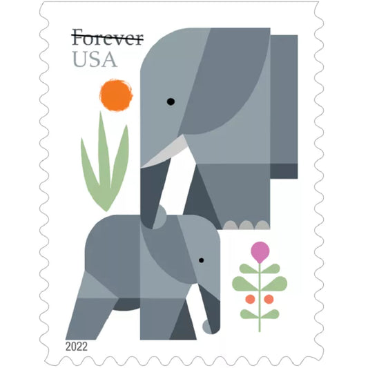 Elephants Forever Stamps image 0