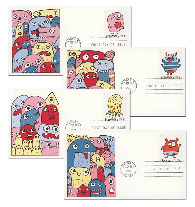 Message Monsters Forever Stamps image 2