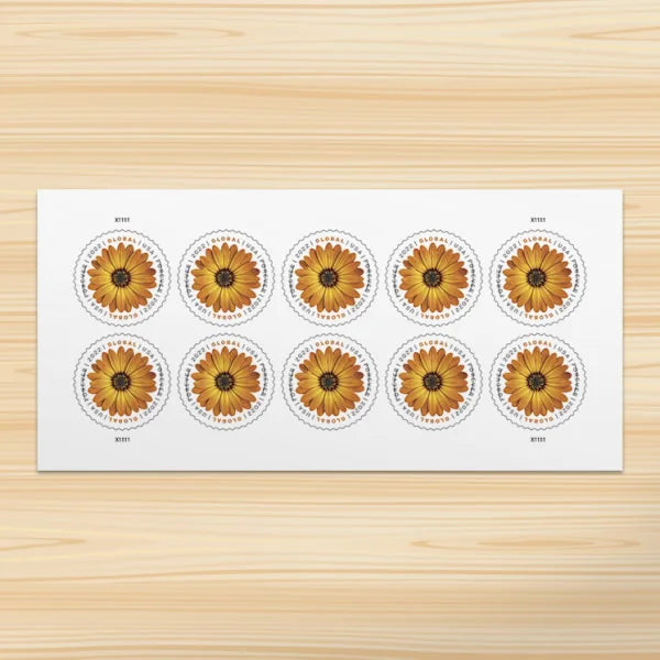 Global: African Daisy Forever Stamps image 1