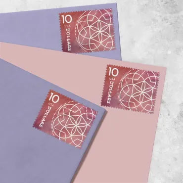 2023 $10 Floral Geometry Forever First Class Postage Stamp image 1