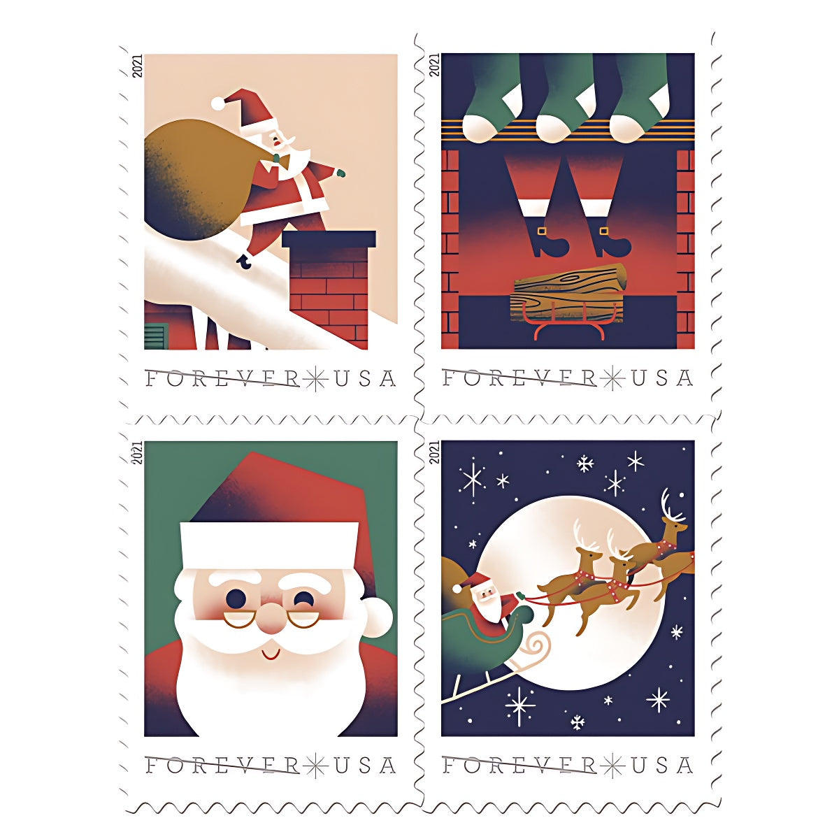 A Visit From St.Nick Forever Stamps image 1