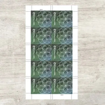 2022 $2 Floral Geometry Forever First Class Postage Stamp image 0