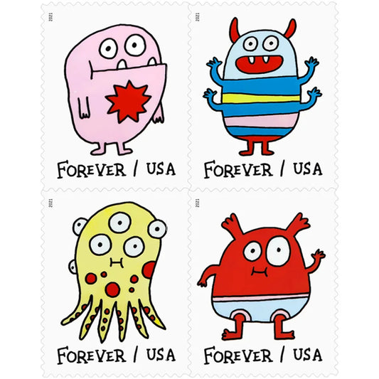 Message Monsters Forever Stamps image 0