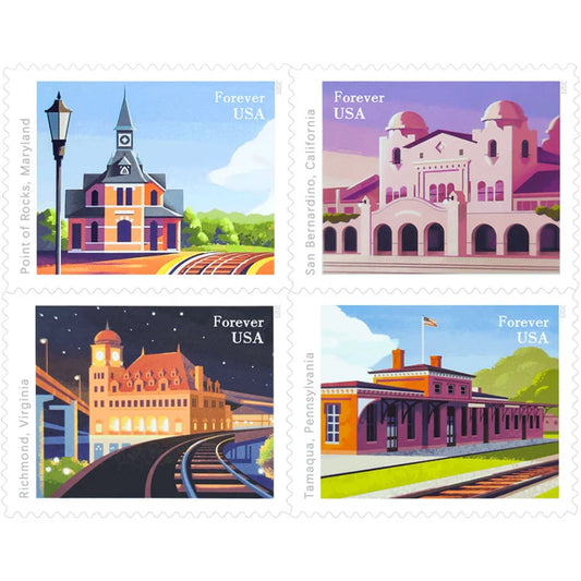 Railroad Stations Forever Stamps image 0