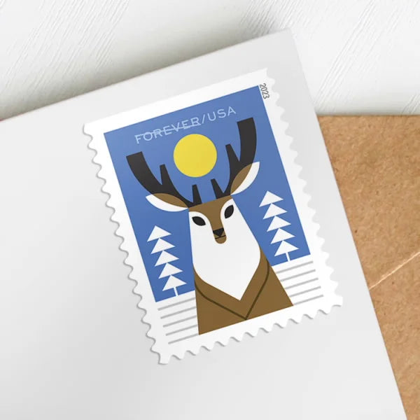 Winter Woodland Animals Forever Stamps image 1