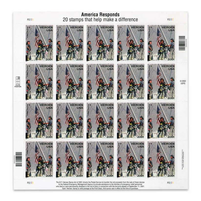 2001 US America Responds First Class Forever Stamps image 0