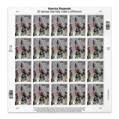 2001 US America Responds First Class Forever Stamps image 0