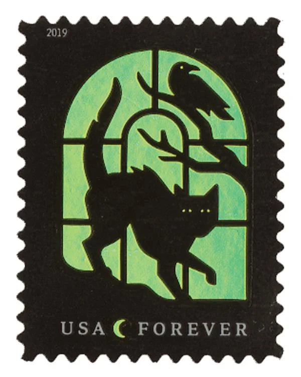 Spooky Silhouettes Forever Stamps image 0