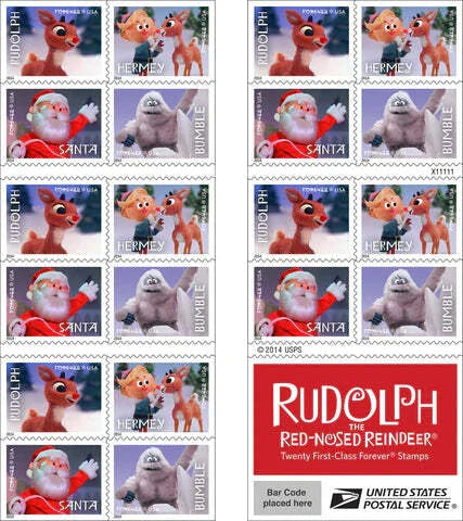 Rudolph the Red-Nosed Reindeer Forever Stamps image 2