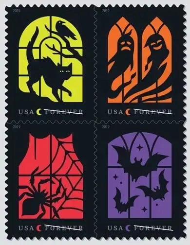 Spooky Silhouettes Forever Stamps image 1