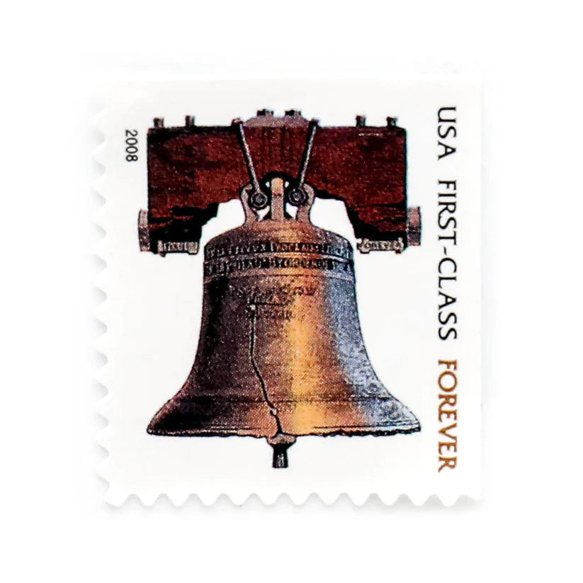 2008 Liberty Bell Forever Stamps - 500 Pcs 25 Books image