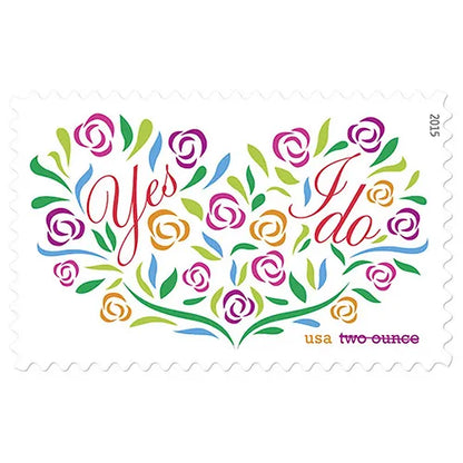 Yes, I Do Stamps 2015 Two-Ounce Forever Stamps 100pcs image 0