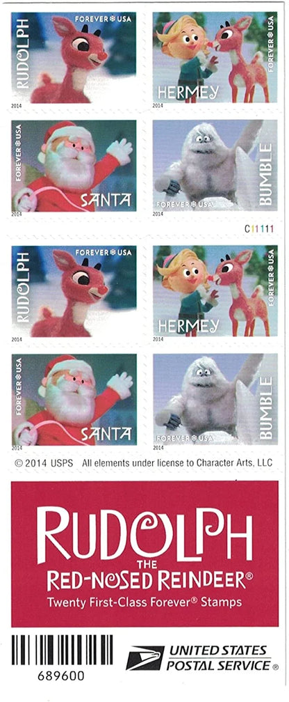 Rudolph the Red-Nosed Reindeer Forever Stamps image 1